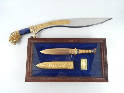 A replica of The Golden Dagger of King Tutankhamun