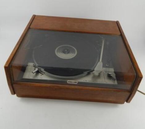 A Lenco L75 cased record player.