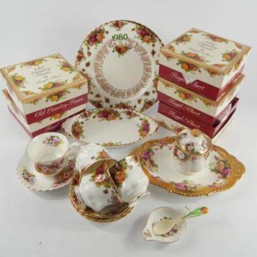 Royal Albert porcelain decorated in the Old Country Roses pattern