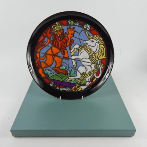 A Poole Pottery Queen's Silver Jubilee plate 1977