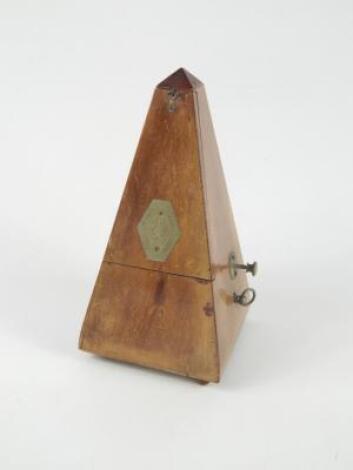 A French mahogany cased metronome