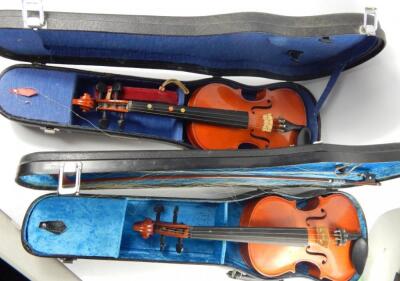 Two Chinese Skylark brand violins