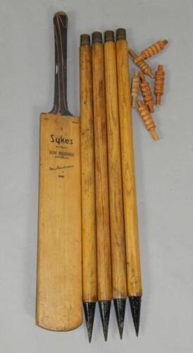 A Sykes Don Bradman autograph cricket bat