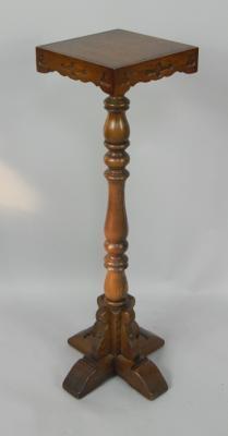 An Old Charm oak Gothic style jardiniere stand