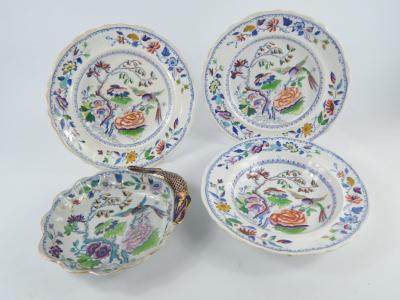 A Davenport early 19thC ironstone dessert dish