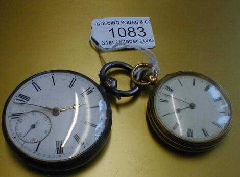 A Victorian 18ct gold fob watch