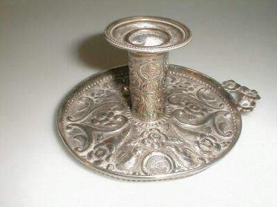 A Victorian silver chamberstick