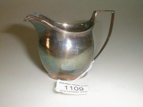 A George III silver cream jug