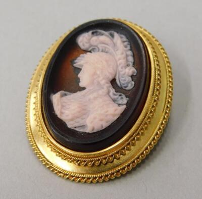 A cameo set pendant/brooch