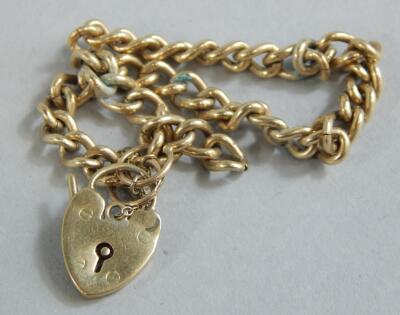 A 9ct gold charm bracelet