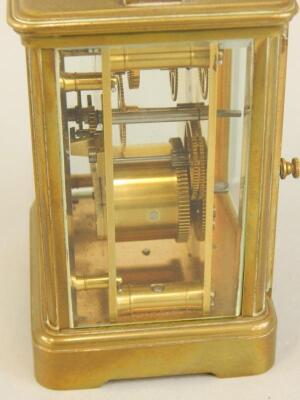 A French brass carriage timepiece - 2