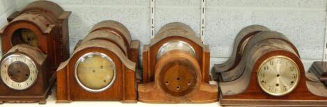 A large collection of clock cases