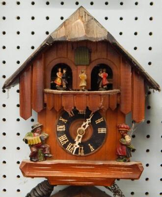 A Black Forest type cuckoo clock