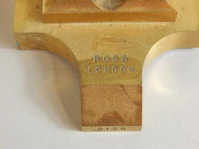 A Ross brass microscope - 3