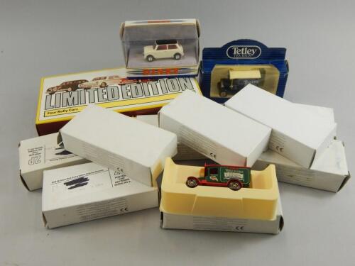 A collection of die-cast vehicles