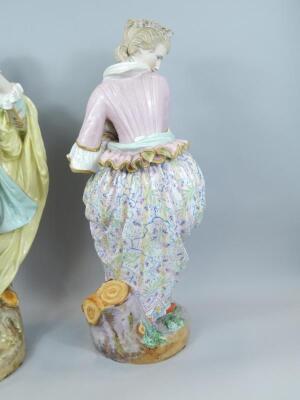 A pair of Dresden porcelain figures - 4