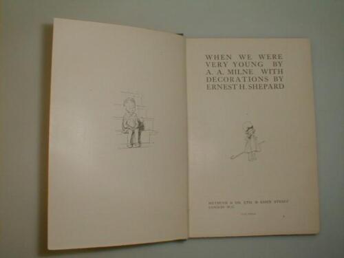 A A Milne: When We Were Very Young; Early Edition (1924)