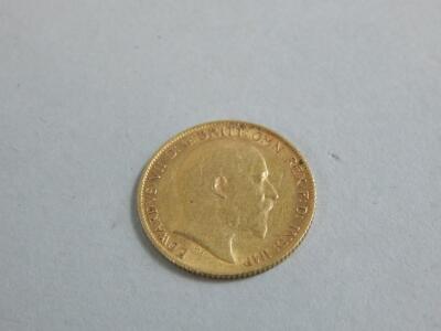 An Edward VII half gold sovereign - 2