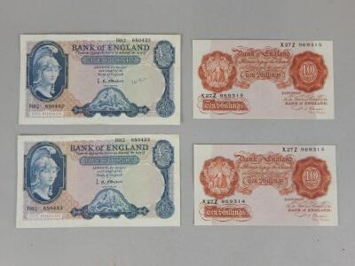 Various bank notes