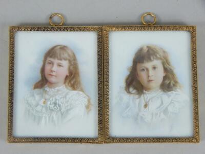 A pair of early 20thC miniatures