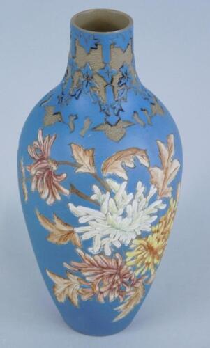 A late Victorian Doulton style vase