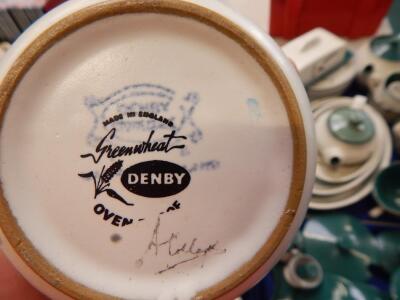 A large quantity of Denby Greenwheat pattern stoneware - 8