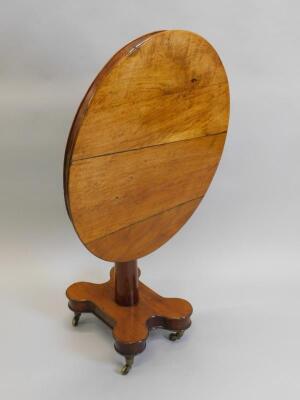 A Continental walnut occasional table - 4