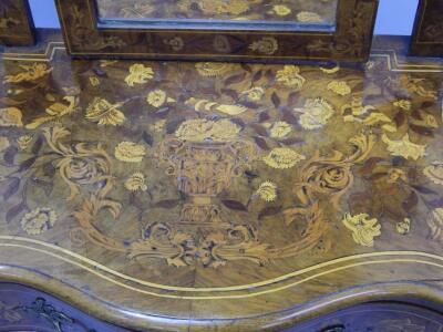 An early 19thC Dutch floral marquetry dressing table - 2