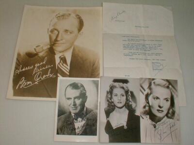 A collection of signed photographs