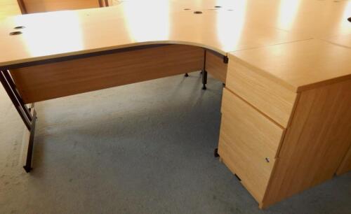 *A suite of ten L shaped desks