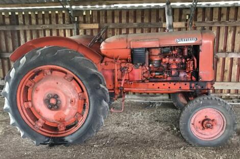 A Nuffield vintage tractor.