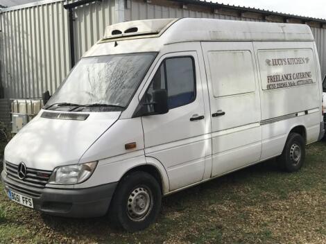 A Mercedes Sprinter 311CDi refrigerated panel van