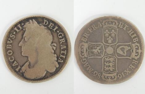 A James II half crown 1686.