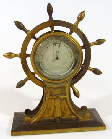 An early 20thC metal barometer