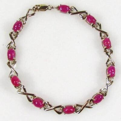 A ruby and diamond set bracelet - 2