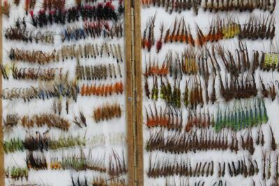 Two double side cases of tied fishing flies - 5