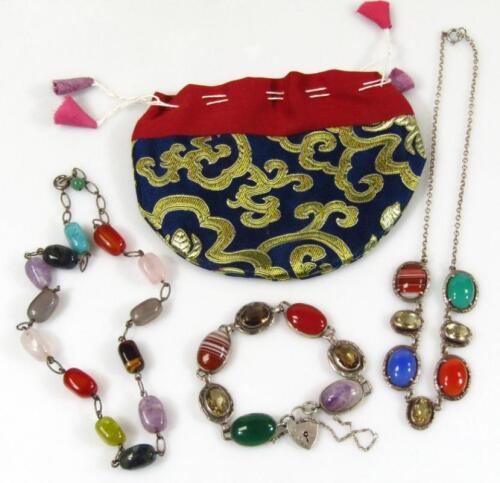 A multicoloured necklace