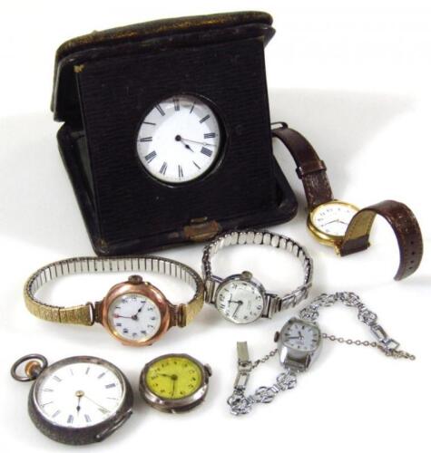 Various wrist and pocket watches