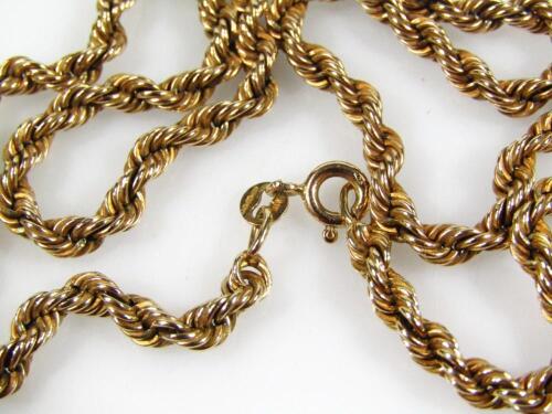 A rope twist necklace