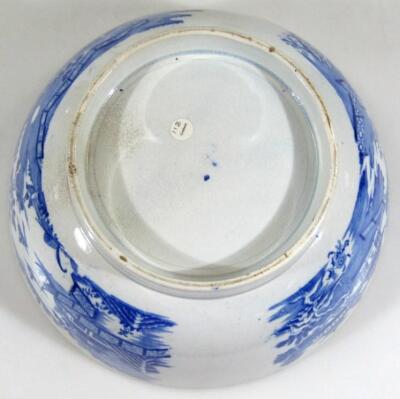 An early 19thC blue and white Pearlware bowl - 5