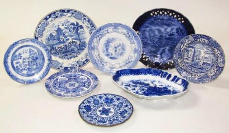 Various early 19thC and later Pearlware