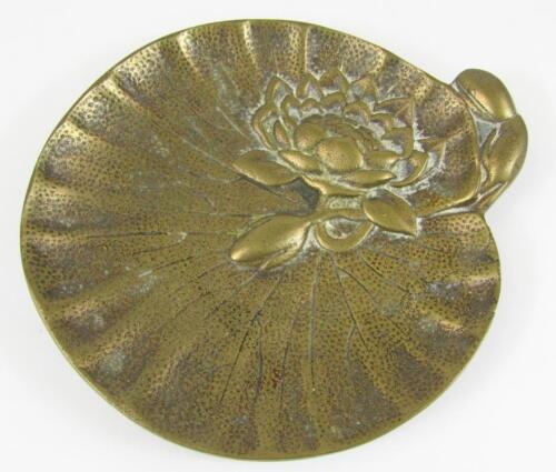 A 20thC brass dish