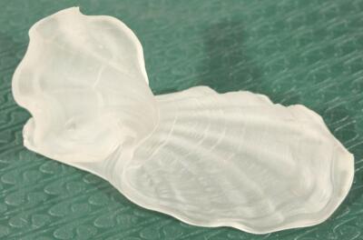 A set of seven frosted glass shells - 2