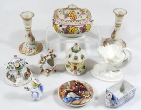 Various porcelain and pottery