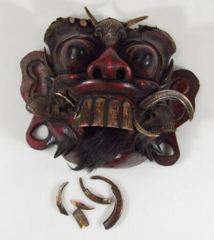 A 20thC African tribal mask