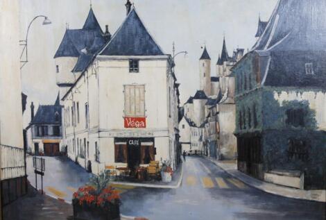 John Smith (fl 1971). A French Street Scene