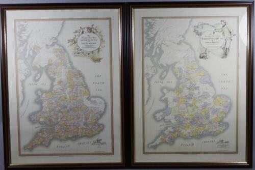 After Hampton Editions. Harrier And Beagle Hunts Of Great Britain coloured print