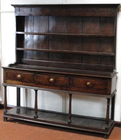 A principally 18thC oak dresser