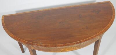 A 19thC mahogany D-end table - 2