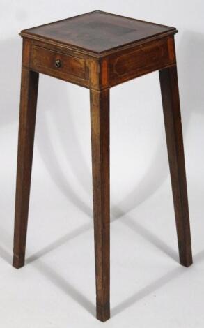 A 19thC mahogany plant stand